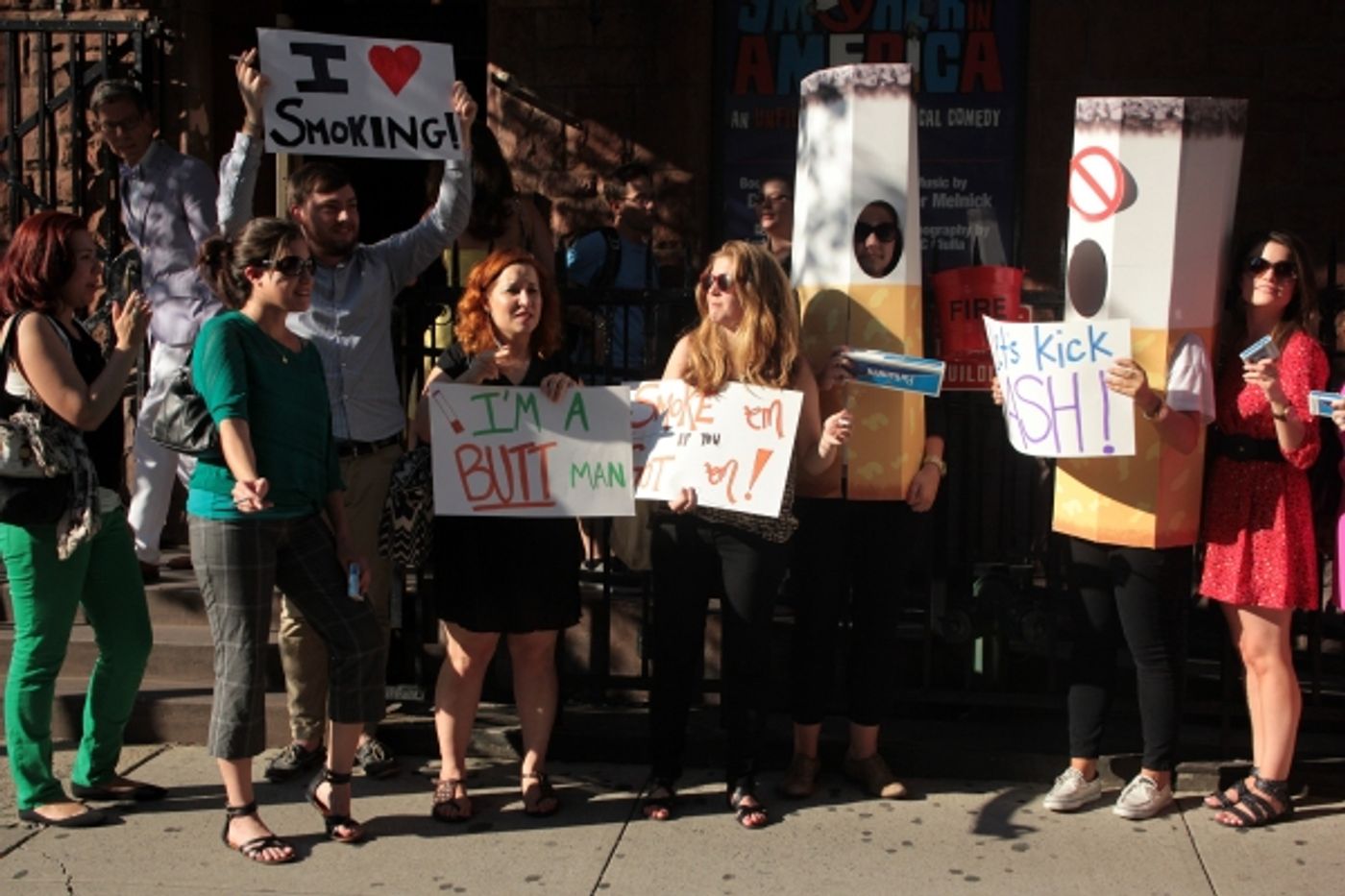 Photo Coverage: THE LAST SMOKER IN AMERICA Opening- Arrivals and Curtain Call!  Image