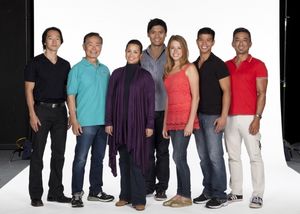 Michael K. Lee, George Takei, Lea Salonga, Paolo Montalban, Allie Trimm, Telly Leung  Photo