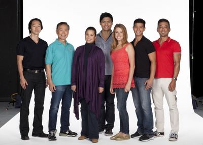 Michael K. Lee, George Takei, Lea Salonga, Paolo Montalban, Allie Trimm, Telly Leung  Photo