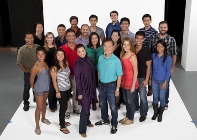 (back row, from left) Scott Watanabe, Conrad Ricamora, Brandon Joel Maier and Karl Jo Photo