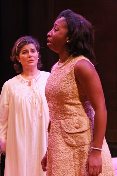 Karen Ross as Mamie Eisenhower and Regina Morgan as Marian Anderson Photo