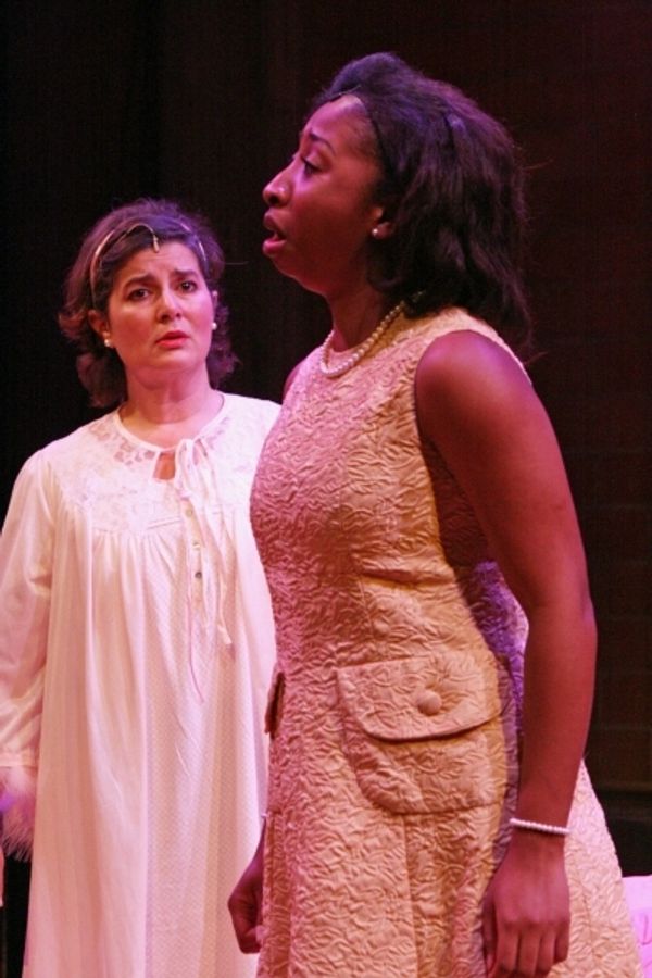 Karen Ross as Mamie Eisenhower and Regina Morgan as Marian Anderson Photo