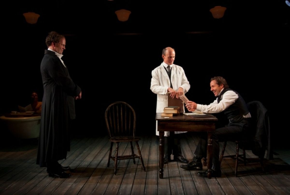 Shuler Hensley, Henry Stram, and Alessandro Nivola at 