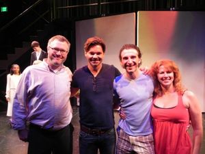 Hunter Foster with the Production Team @ BroadwayWorld Hunter Foster with the Production Team Photo