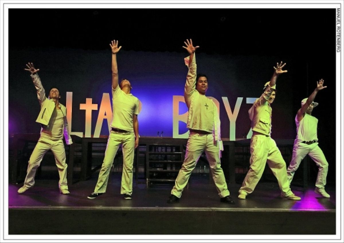 Altar Boyz San Diego 2012: Hanz Enyeart, Hunter Schwarz, Patrick Mayuyu, Nicholas Sloan, Shaun Tuazon at 
