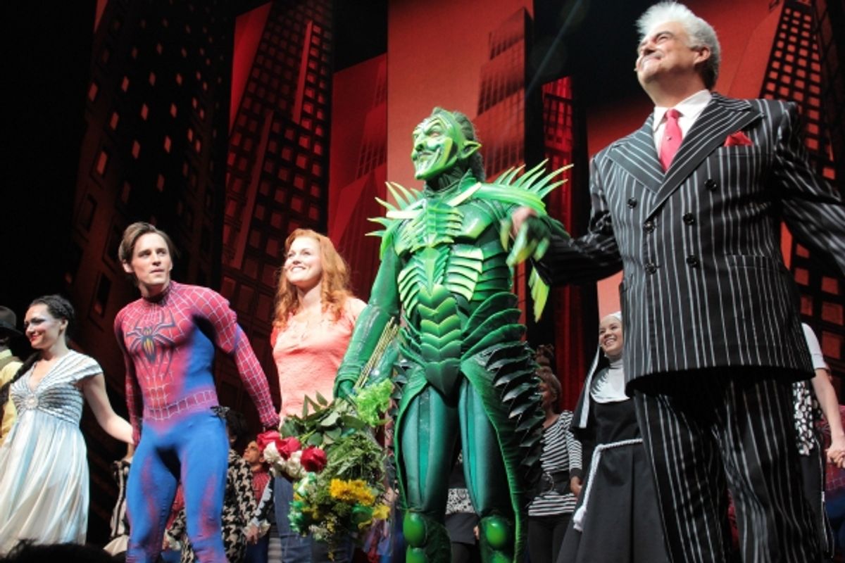 Katrina Lenk, Reeve Carney, Rebecca Faulkenberry, Patrick Page, Kevin C. Loomis at 