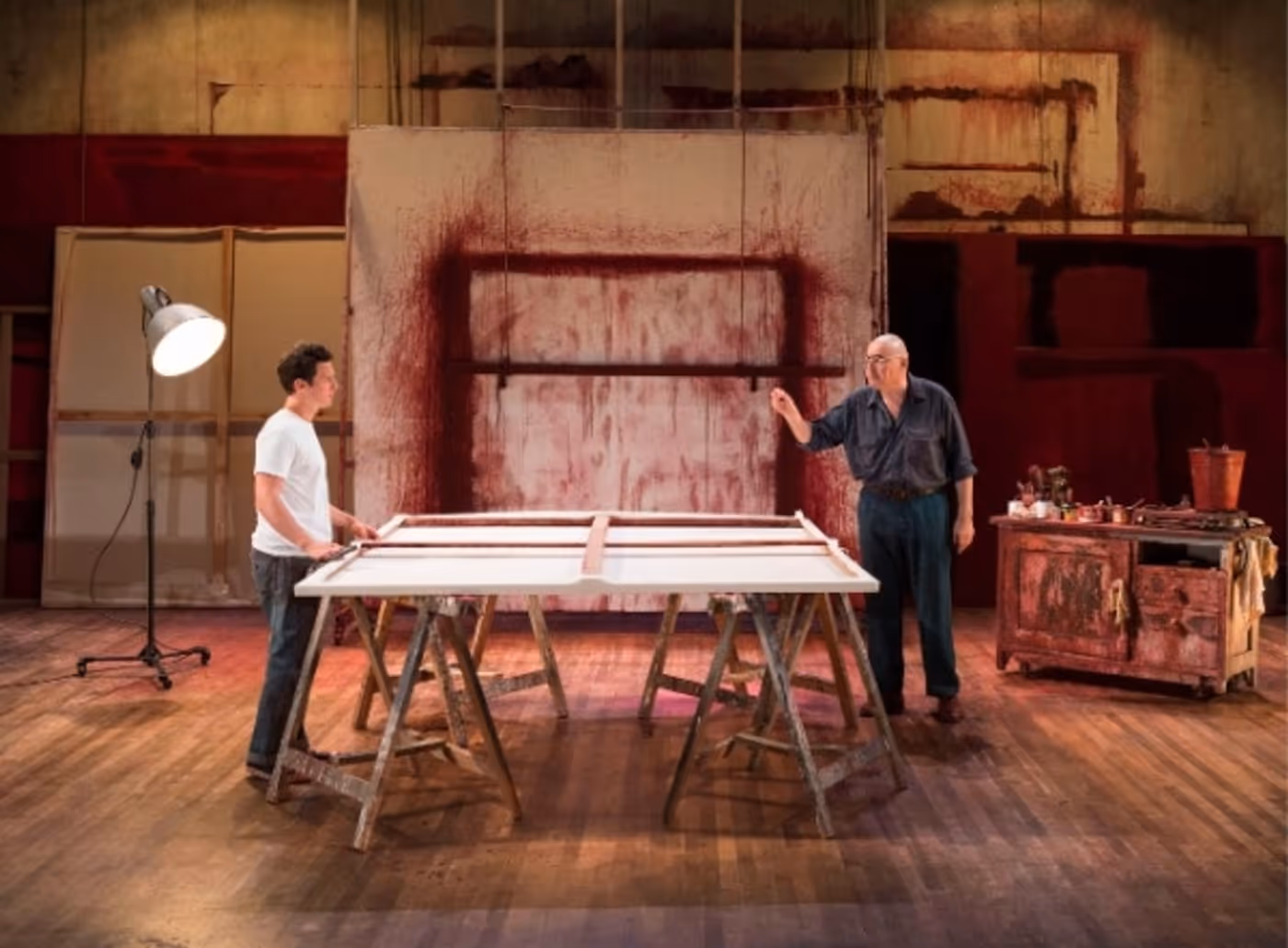 Photo Flash: First Look at Jonathan Groff and Alfred Molina in RED at the Mark Taper Forum! Photo Flash: First Look at Jonathan Groff and Alfred Molina in RED at the Mark Taper Forum! Image
