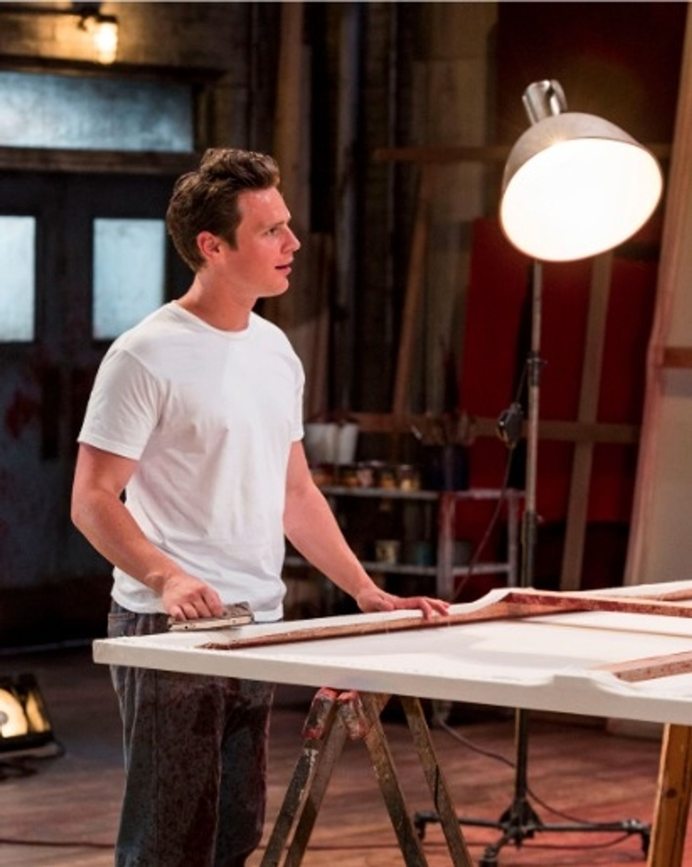 Photo Flash: First Look at Jonathan Groff and Alfred Molina in RED at the Mark Taper Forum!  Image