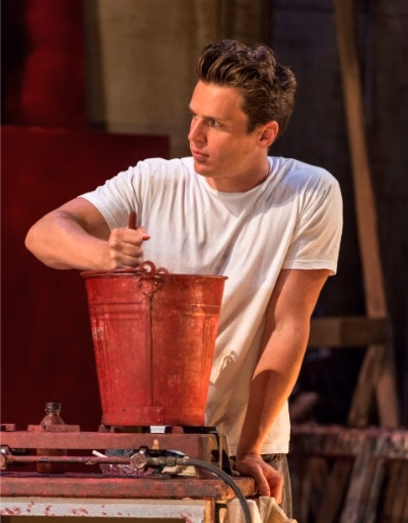 Photo Flash: First Look at Jonathan Groff and Alfred Molina in RED at the Mark Taper Forum!  Image