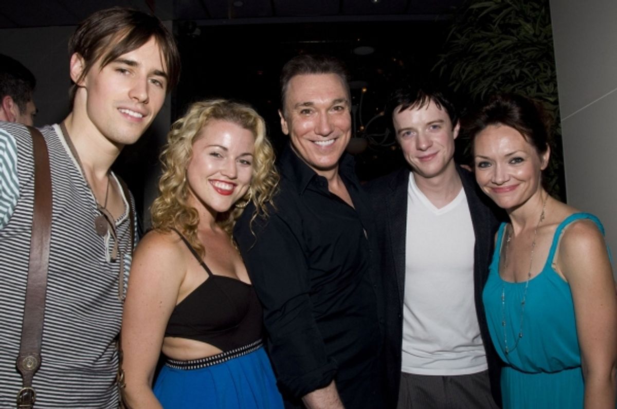Reeve Carney, Rebecca Faulkenberry, Patrick Page, Matthew James Thomas and Katrina Lenk at 