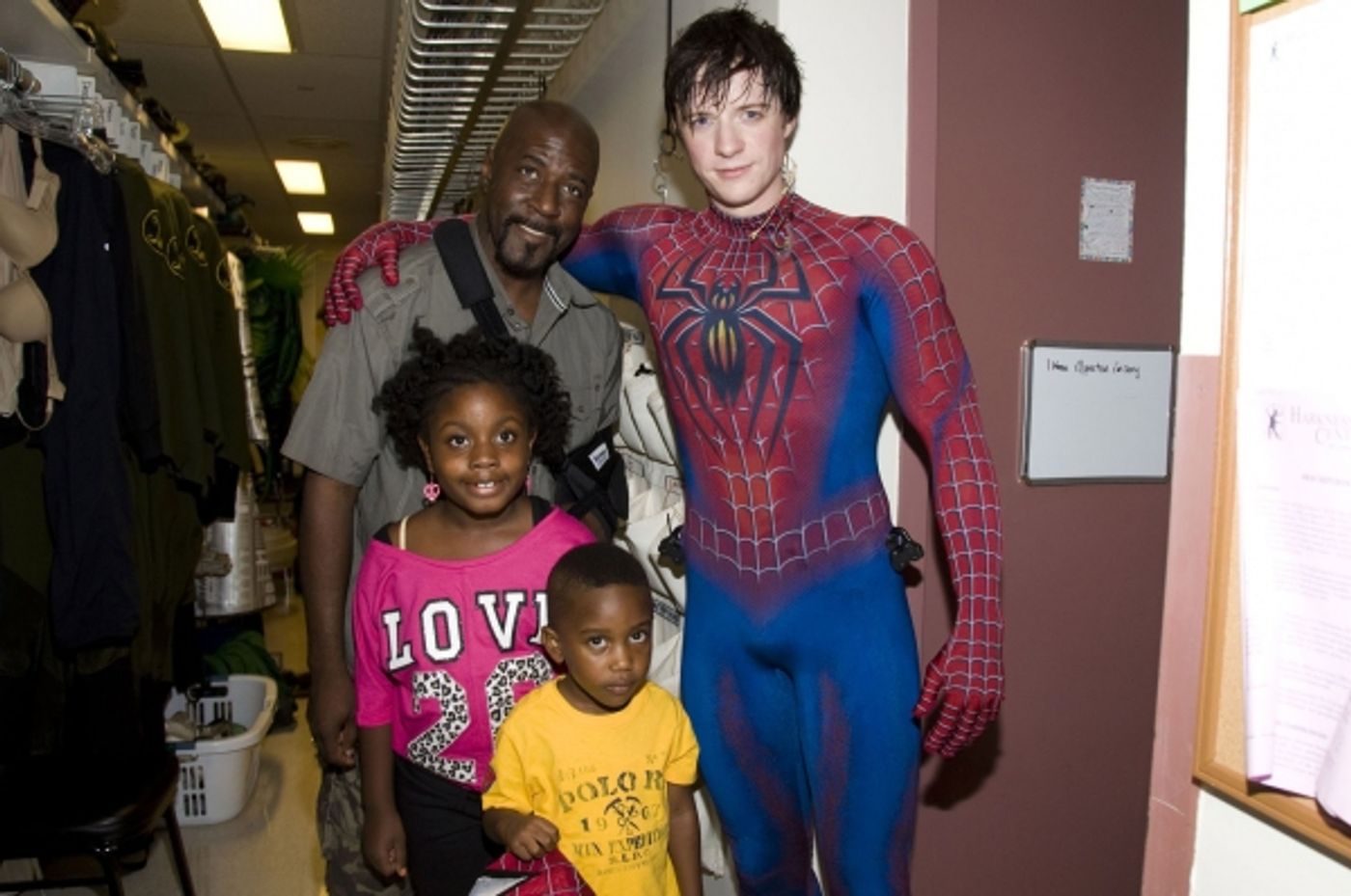 Photo Flash: Steve St. Bernard Visits SPIDER-MAN!  Image