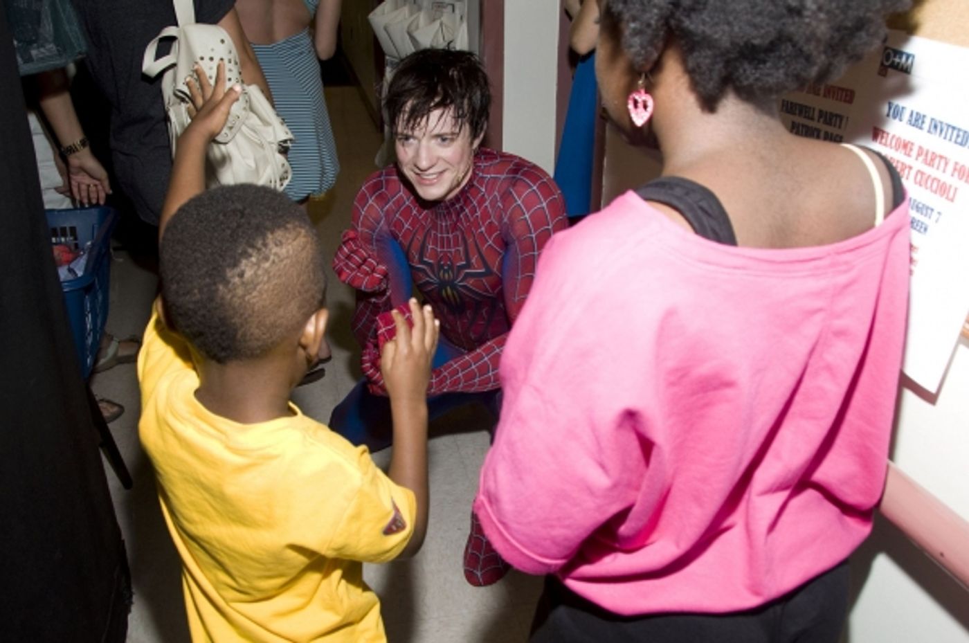 Photo Flash: Steve St. Bernard Visits SPIDER-MAN!  Image