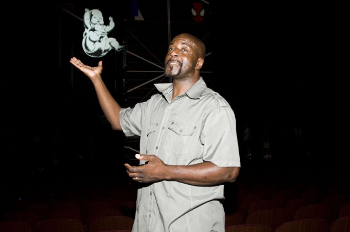 Photo Flash: Steve St. Bernard Visits SPIDER-MAN!  Image