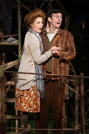 Amy Adams and Denis O'Hare in the Shakespeare in the Park production of Into the Woods, directed by Timothy Sheader with co-direction by Liam Steel, running as part of The Public Theater's 50th Anniversary season at The Delacorte, July 24 - September 1. P @ BroadwayWorld Amy Adams and Denis O'Hare in the Shakespeare in the Park production of Into the Wood Photo
