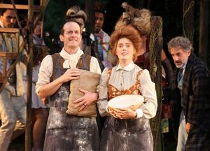 Denis O'Hare and Amy Adams (center) and the cast of the Shakespeare in the Park production of Into the Woods, directed by Timothy Sheader with co-direction by Liam Steel, running as part of The Public Theater's 50th Anniversary season at The Delacorte, Ju @ BroadwayWorld Denis O'Hare and Amy Adams (center) and the cast of the Shakespeare in the Park produ Photo