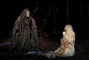 Donna Murphy and Tess Soltau in the Shakespeare in the Park production of Into the Woods, directed by Timothy Sheader with co-direction by Liam Steel, running as part of The Public Theater's 50th Anniversary season at The Delacorte, July 24 - September 1. @ BroadwayWorld Donna Murphy and Tess Soltau in the Shakespeare in the Park production of Into the Wo Photo