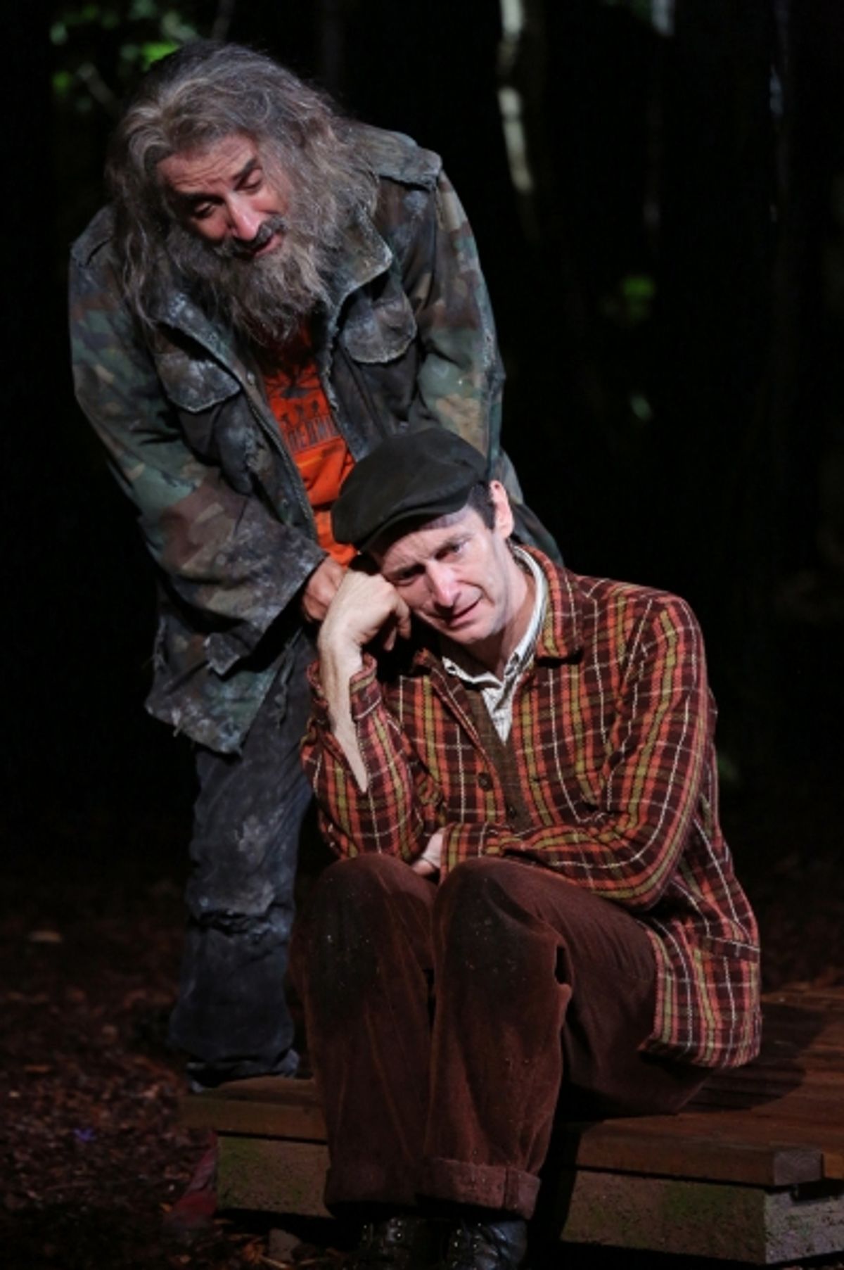 Chip Zien and Denis O'Hare in the Shakespeare in the Park production of Into the Woods, directed by Timothy Sheader with co-direction by Liam Steel, running as part of The Public Theater's 50th Anniversary season at The Delacorte, July 24 - September 1. P at 