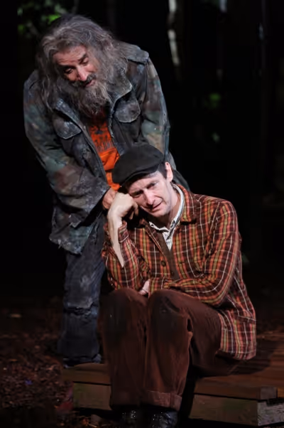Chip Zien and Denis O'Hare in the Shakespeare in the Park production of Into the Wood Photo
