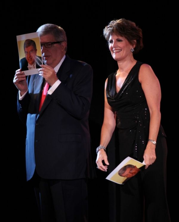 Marvin Hamlisch & Lucie Arnaz performing in the All Star Benefit Ãƒâ€™Six Degr Photo