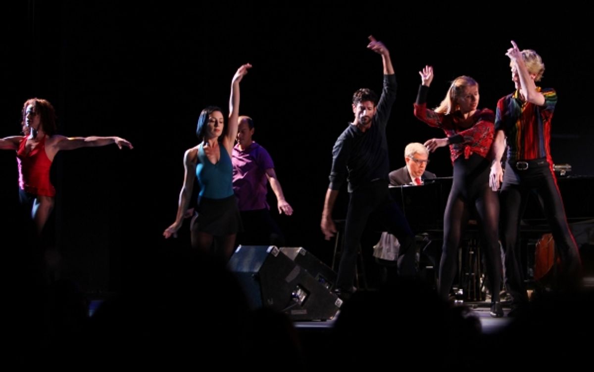 Sammy Williams with the ensemble from A CHORUS LINEperforming in the All Star Benefit Ã'â€™Six Degrees of Marvin HamlischÃ'â€" benefitting The Actors Fund and honoring Broadway Musical Director Fran Liebergall at Symphony Space in New York City.  October  at 