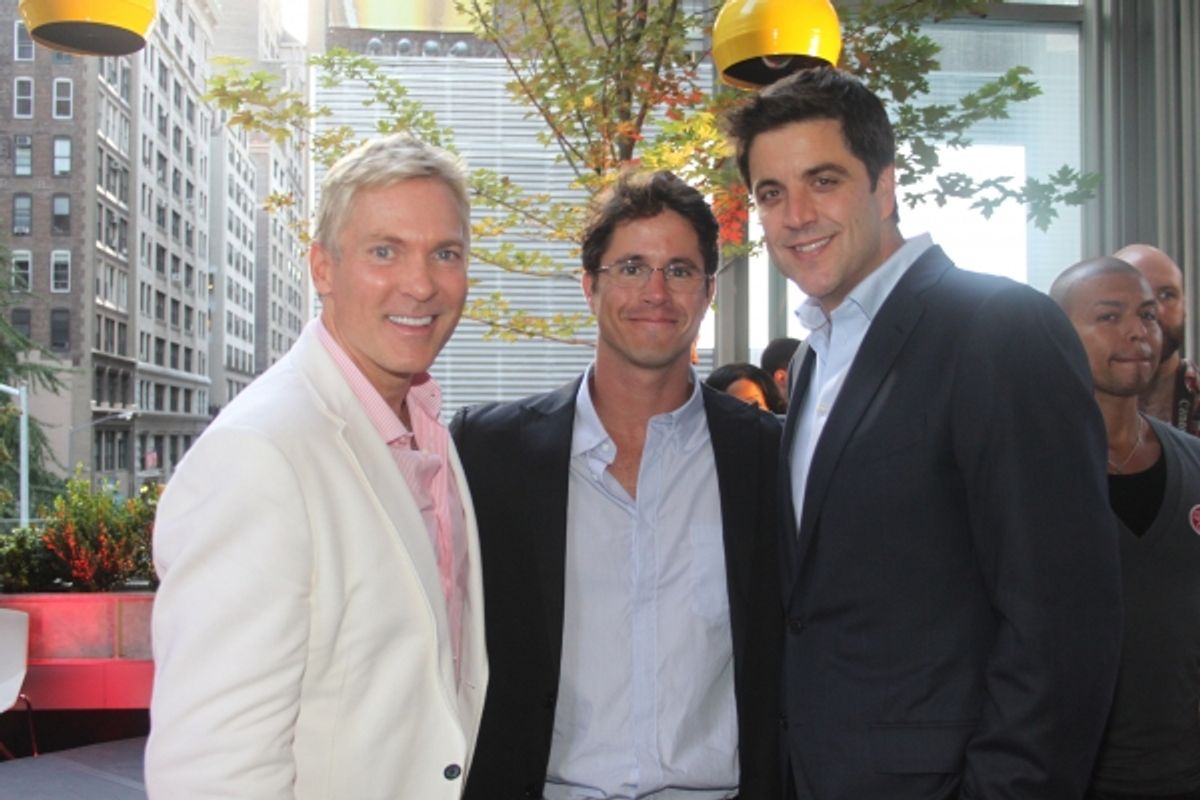 Sam Champion, GLAAD President Herndon Graddick and Josh Elliot   at 