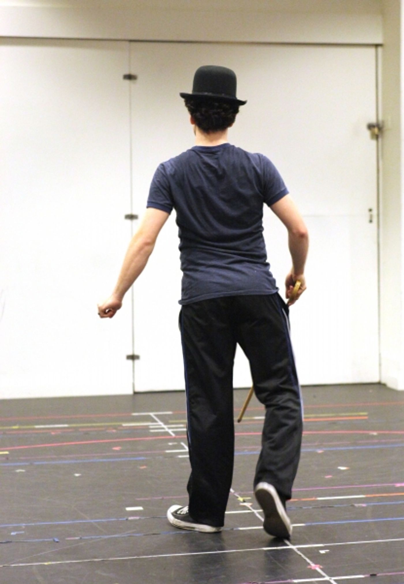 Photo Coverage: In Rehearsal with the Cast of CHAPLIN!  Image