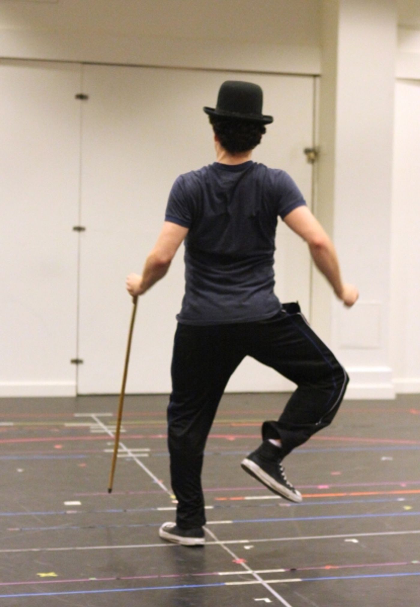 Photo Coverage: In Rehearsal with the Cast of CHAPLIN!  Image
