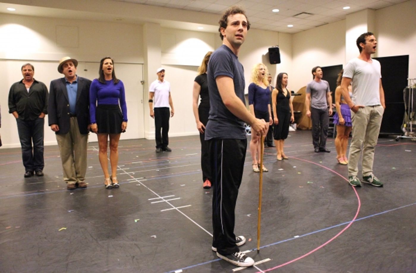 Photo Coverage: In Rehearsal with the Cast of CHAPLIN!  Image