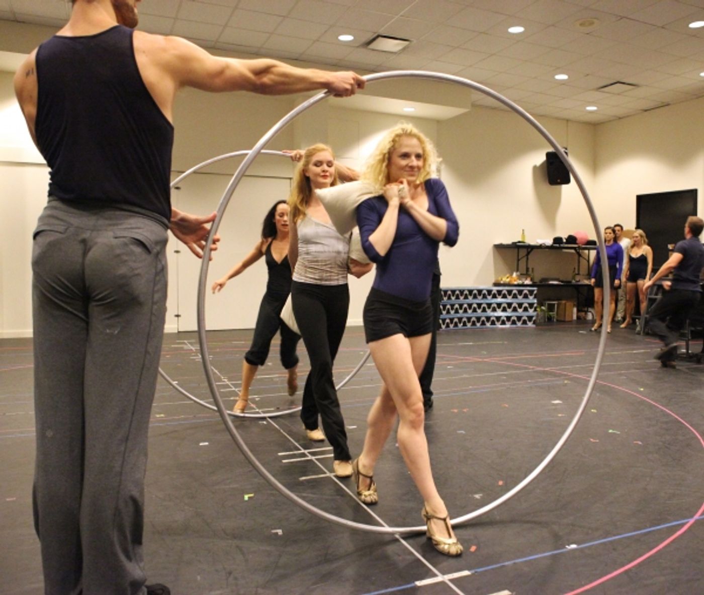 Photo Coverage: In Rehearsal with the Cast of CHAPLIN!  Image