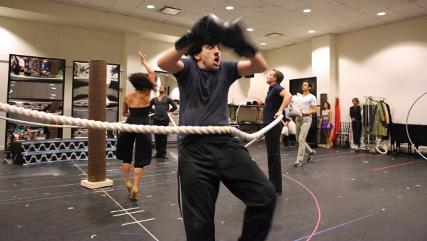 Photo Coverage: In Rehearsal with the Cast of CHAPLIN!  Image