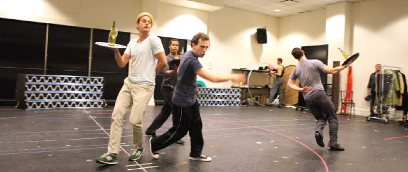 Photo Coverage: In Rehearsal with the Cast of CHAPLIN!  Image