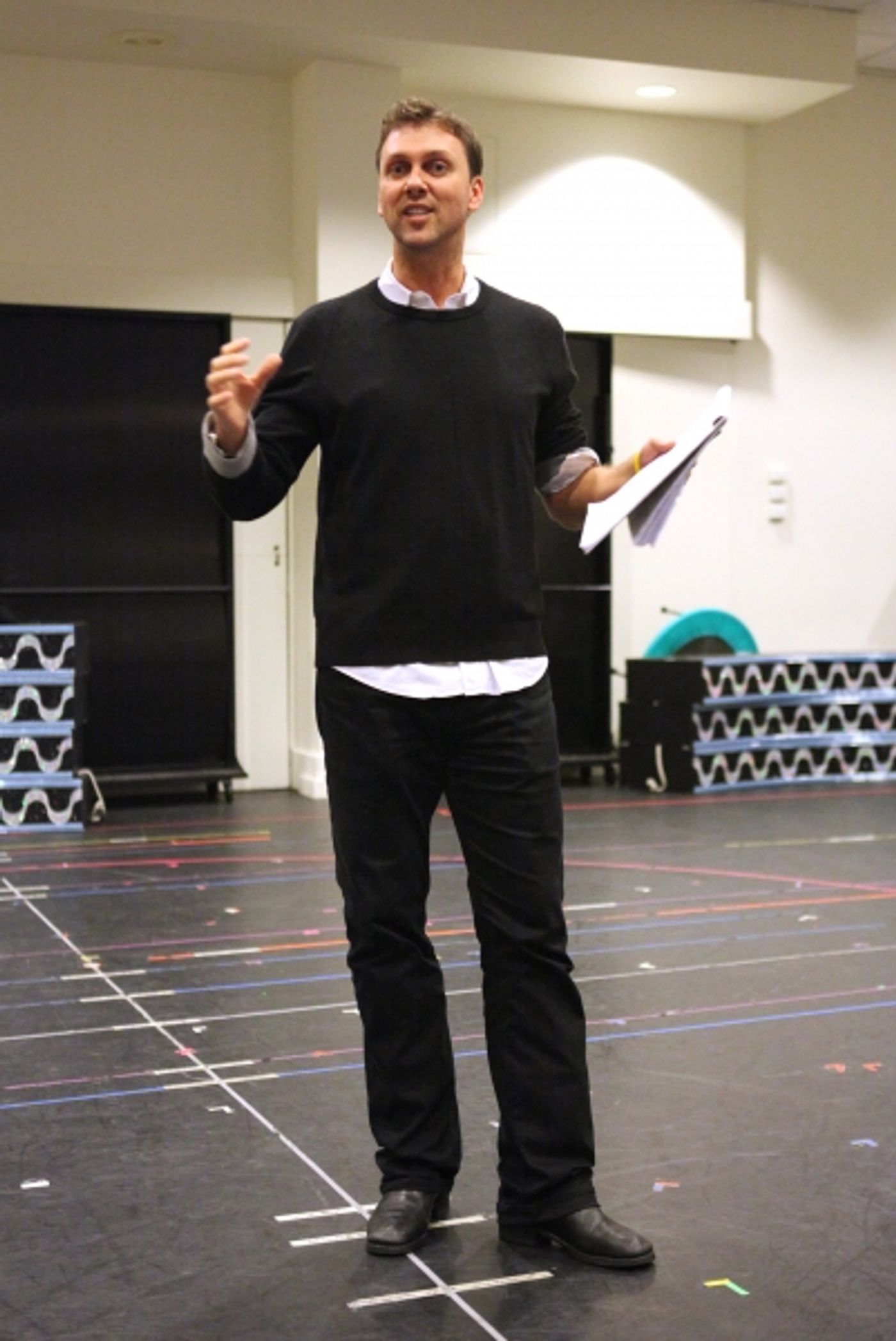 Photo Coverage: In Rehearsal with the Cast of CHAPLIN!  Image