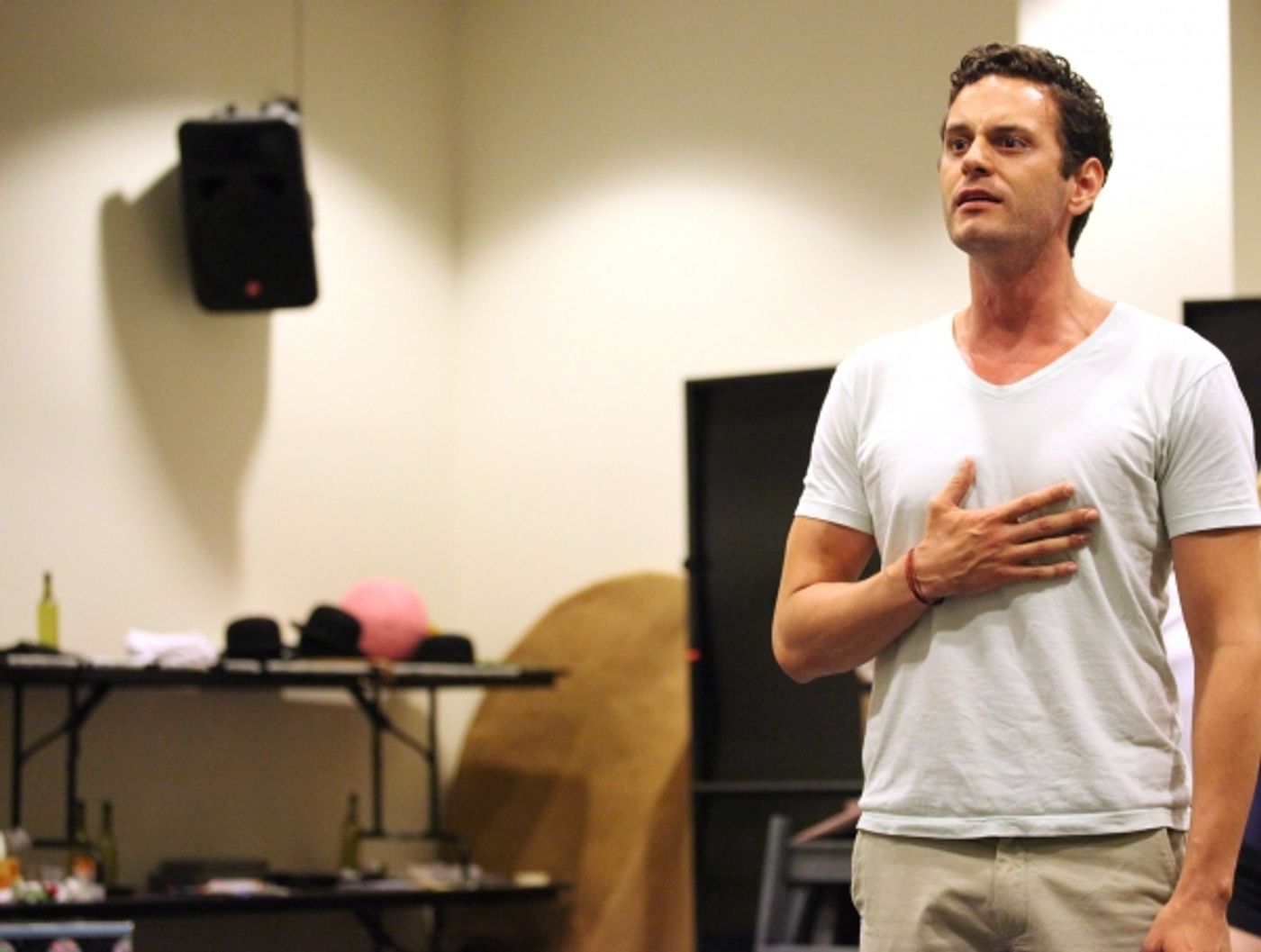Photo Coverage: In Rehearsal with the Cast of CHAPLIN!  Image