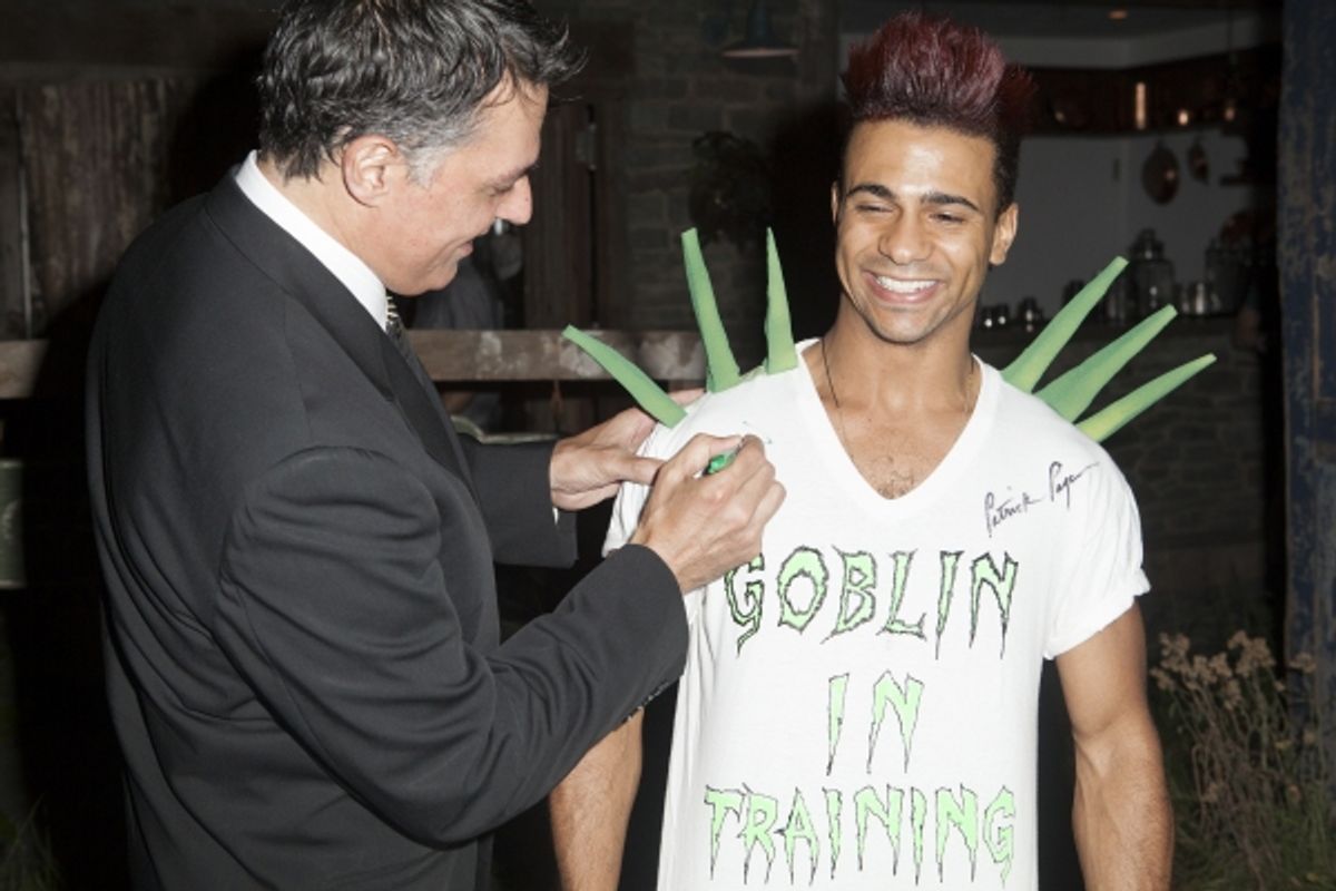 Robert Cuccioli and a cast member at 