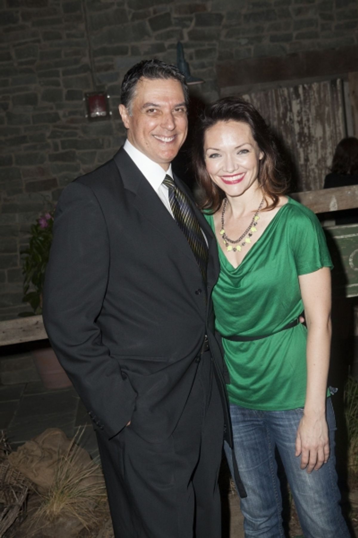 Robert Cuccioli and Katrina Lenk at 