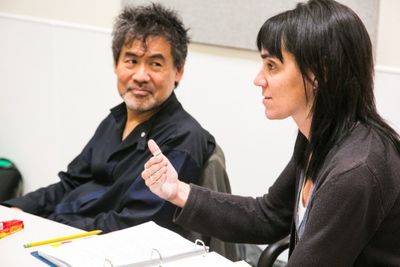 David Henry Hwang and Leigh Silverman  Photo