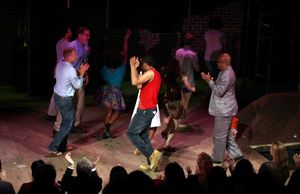 Woody Harrelson & Frankie Hyman with Company Photo