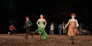 Denis O'Hare & Donna Murphy & Amy Adams Photo