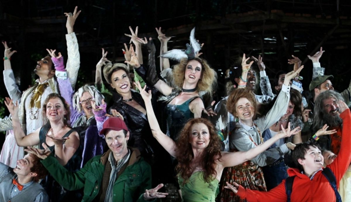 Gideon Glick, Ivan Hernandez, Jessie Mueller, Tina Johnson, Ellen Harvey, Bethany Moore, Denis O'Hare, Donna Murphy, Amy Adams, Eric R. Williams, Cooper Grodin, Josh Lamon,  Sarah Stiles, Chip Zien, Tess Soltau & Jack Broderick  at 