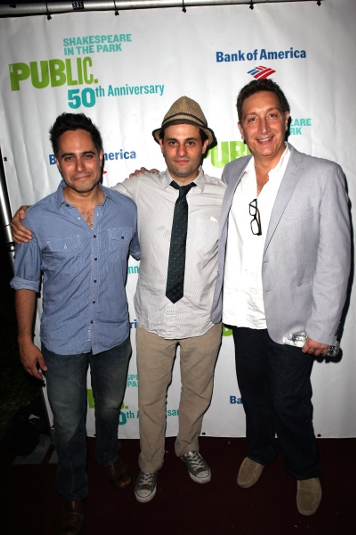 Arian Moayed, Moises Kaufman at 