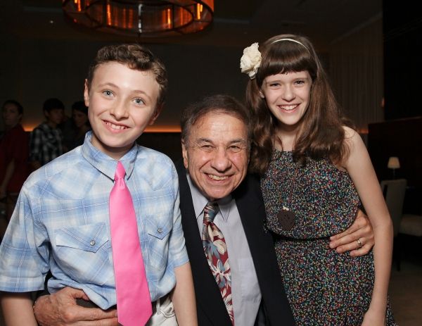 Zachary Mackiewicz, with composer Richard M. Sherman and Cherish Myers Photo