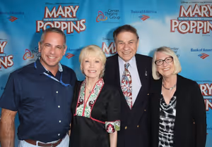 Jack Eldon, VP Domestic, Disney Theatrical Productions; Elizabeth Sherman; Richard M. Photo