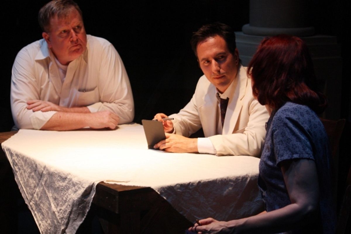 Thomas F. Evans, Gordon Carmadelle and Georgan George at 