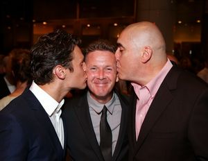 Jonathan Groff, John Logan and Alfred Molina Photo