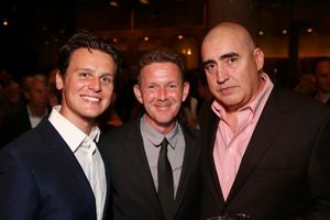 Jonathan Groff, John Logan and Alfred Molina Photo