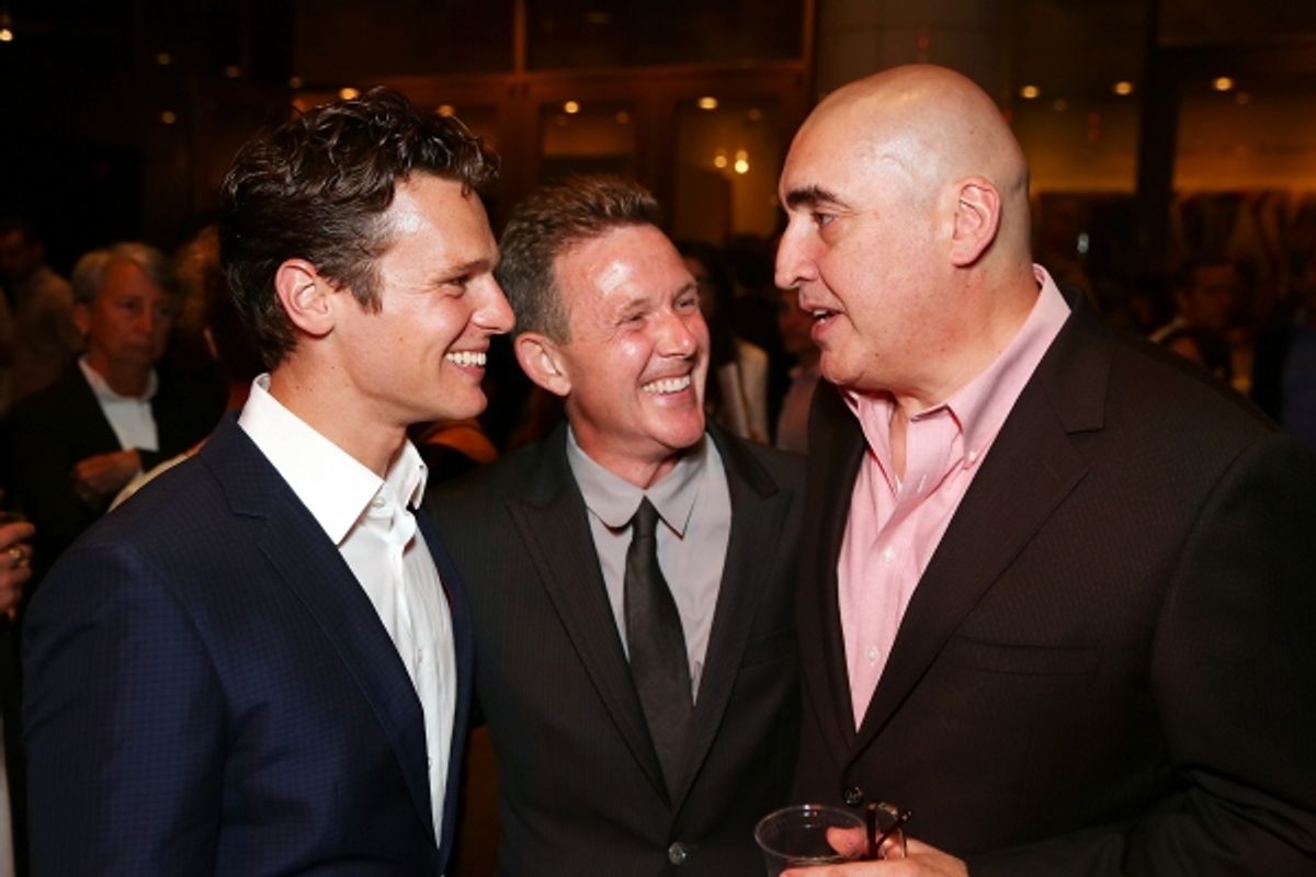 Jonathan Groff, John Logan and Alfred Molina at 