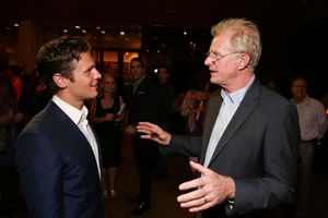 Jonathan Groff and Ed Begley, Jr. Photo