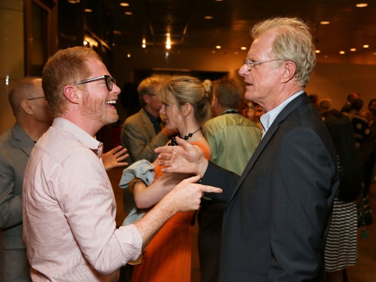 Jesse Tyler Ferguson and Ed Begley, Jr. at 