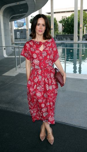 Sarah Paulson poses during the arrivals for the opening night performance of "Red" at Photo