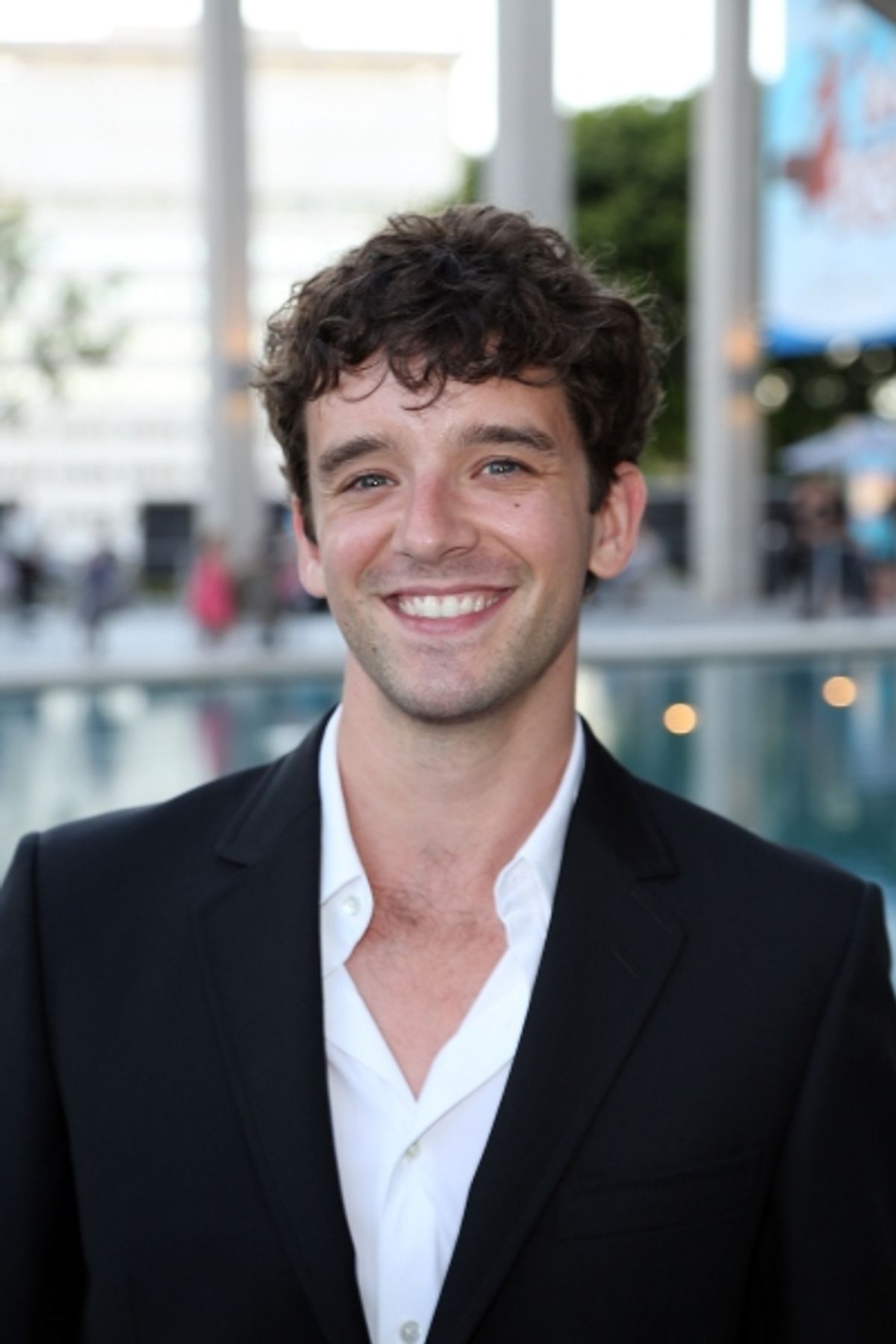 Michael Urie poses during the arrivals for the opening night performance of 'Red' at the Center Theatre Group/Mark Taper Forum on Sunday,  Aug. 12, 2012, in Los Angeles, Calif. (Photo by Ryan Miller/Capture Imaging) at 